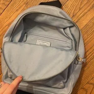 Coach backpack steel blue pebble leather Coach Mens Charter Backpack In Pebble Leather | Fashion  main image 2